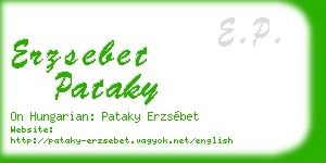 erzsebet pataky business card